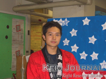 三田祭実行委員会委員長山内さん