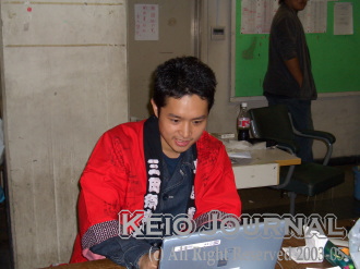 三田祭実行委員会委員長山内さん