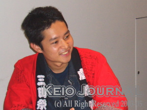 三田祭実行委員会委員長山内さん